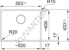 Franke  Maris MRG 110-52 Slate Grey