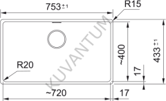 Franke Maris  MRG 110-72 Slate Grey