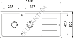 Franke Basis  BFG 621 Slate Grey