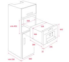 Teka CLC 855 GM ST Gri Ankastre Kahve Makinesi