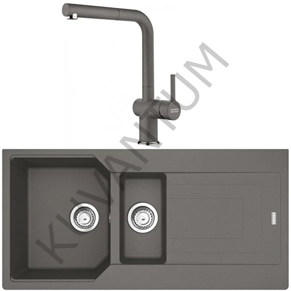Franke Urban UBG 651-100 Slate Grey + Franke Active Plus Doccia 2.0 Armatür
