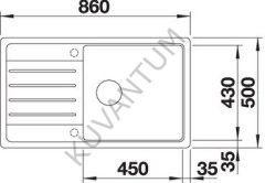 BLANCO LEGRA XL 6S SİYAH GRANİT EVİYE