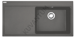 FRANKE Mythos MTG 611-100 SOL Damlalıklı Stone Grey Granit Evye