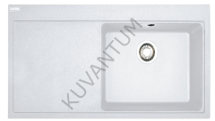FRANKE Mythos MTG 611-100 SOL Damlalıklı Bianco Granit Evye