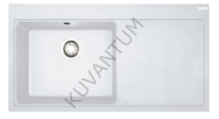 FRANKE Mythos MTG 611-100 SAĞ Damlalıklı Bianco Granit Evye