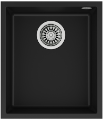 Teka Square 34.40 TG Tek Hazneli Black Tezgah Altı Eviye