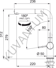 MARIS MRG 120-35-35 BİANCO GRANİT EVİYE + ACTIVE PLUS ARMATÜR + SIVI SABUNLUK