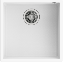 Teka Square 40.40 TG Tezgah Altı Artic White Granit Eviye
