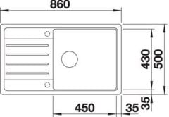 BLANCO LEGRA XL 6S ANTRASİT GRANİT EVİYE