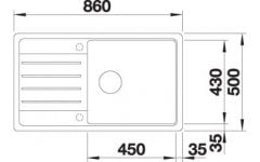 BLANCO LEGRA XL 6S VOLKAN GRİ GRANİT EVİYE